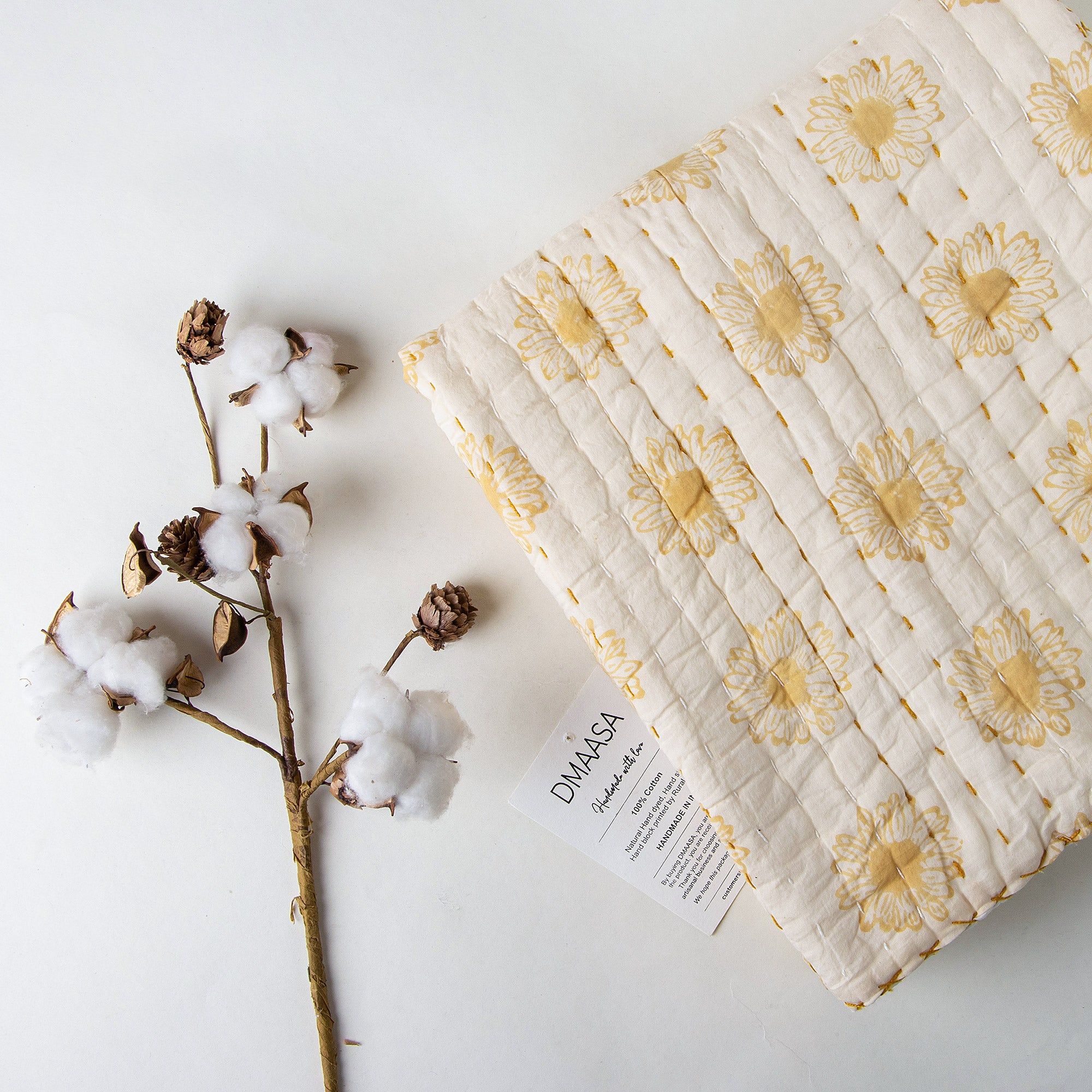 Sun Flower Soft Mulmul Cotton Newborn Baby Blankets 087